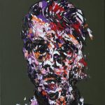 "Portret Francisa Bacona" olej na płótnie 50x40 cm. / "Portrait of Francis Bacon" oil on canvas