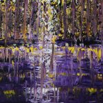 "Brda" olej na płótnie 100x130cm. 2015 r. / "Brda River" oil on canvas