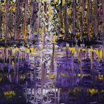 "Brda" olej na płótnie 100x130cm. 2015 r. / "Brda River" oil on canvas