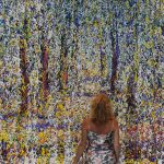 "Droga przez las" 220x700 cm. olej na płótnie 2013 r. / "Forest path" oil on canvas