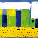 "Pole w Nowoberezowie" 45x61 cm. olej na płótnie 2003r. / "Field in Nowoberezowo" oil on canvas